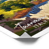 Taormina Italië Reizen illustratie Poster (Hoek)