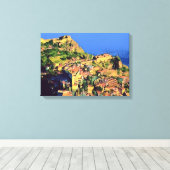 TAORMINA - Sicilië - Canvas Afdruk (Insitu (Houten vloer))