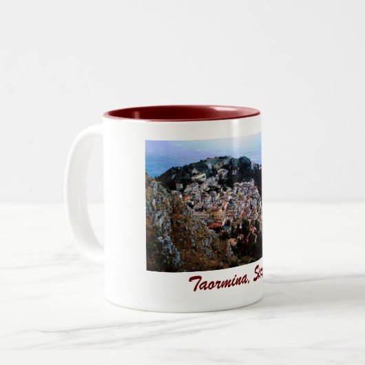 Taormina, Sicilië mok (Voorkant links)