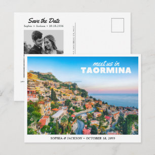 Taormina Trouw Save the Date Italië Reizen Retro Briefkaart