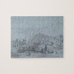Taormina, uit de "Uitzichten van Sicilië" (krijk  Legpuzzel