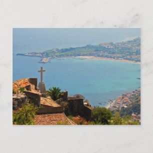 Taormina uitzicht 3 briefkaart