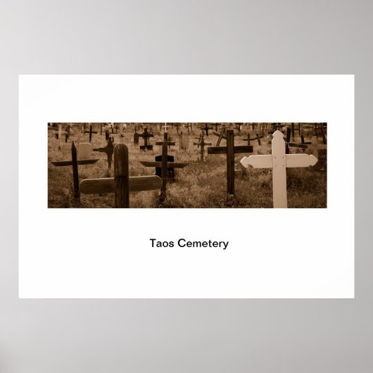 Taos Cemetary Poster (Voorkant)