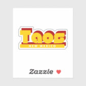 Taos New Mexico retro Sticker (Vel)