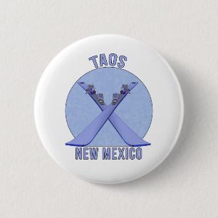 Taos, New Mexico Ronde Button 5,7 Cm