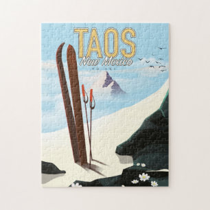 Taos New Mexico skiposter Legpuzzel