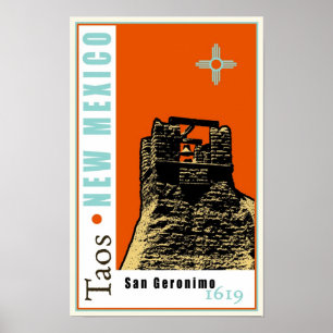 Taos, New Mexico, Verenigde Staten Poster