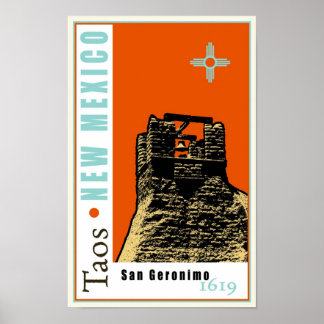 Taos, New Mexico, Verenigde Staten Poster