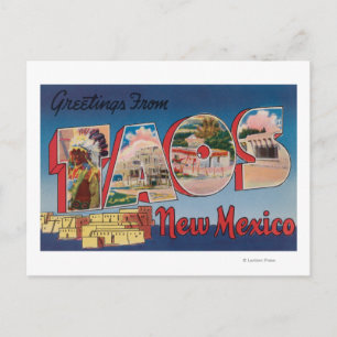 Taos, New MexicoLarge Letter ScenesTaos, NM Briefkaart