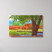 Taos Pueblo Canvas Afdruk (Voorkant)