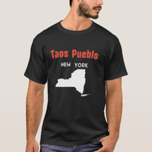Taos Pueblo New York Verenigde Staten Reizen Nieuw T-shirt