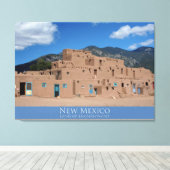 Taos Pueblo Toile Enveloppée (Insitu (Plancher de Bois))