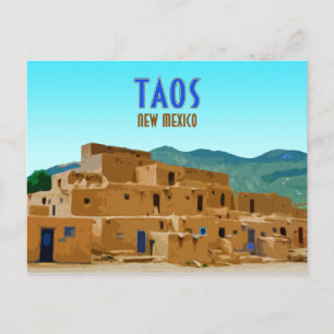Taos Pueblos New Mexico Briefkaart