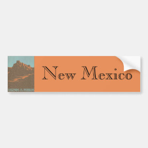  Taos Pueblos New Mexico, Reis Poster Kunst Bumpersticker