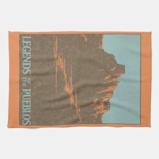 Taos Pueblos New Mexico, Reis Poster Kunst Theedoek (Horizontaal)