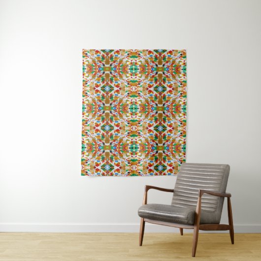 TAP 015 - Abstract acryl - Tapestry Wandkleed (In situ)