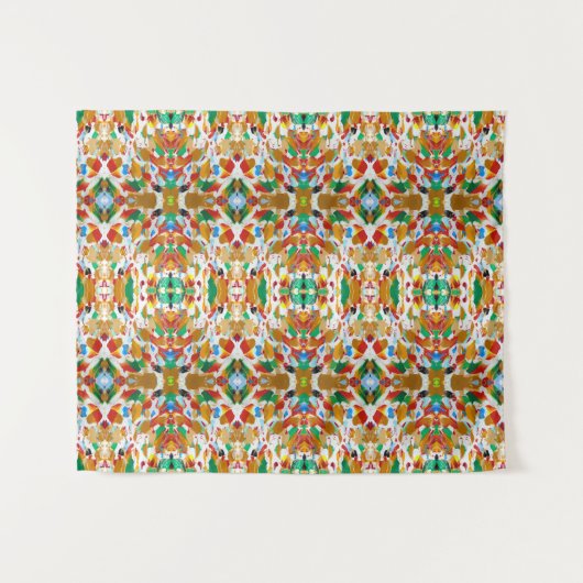 TAP 015 - Abstract acryl - Tapestry Wandkleed (Voorkant (horizontaal))