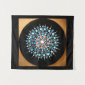 TAP 079 - Tons bleus Mandala- Tapisserie (Devant (Horizontal))