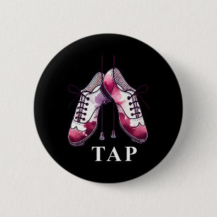 Tap Dance Lover Dansschoenen Competitie Danser T Ronde Button 5,7 Cm