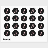 Tap Dance Tap danser Ronde Sticker (Vel)