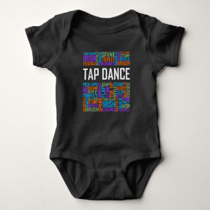 Tap Dance Words Lover Tap DancerDanser Teacher Romper