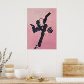 Tap Dancer Art Deco Kunst Poster (Keuken)