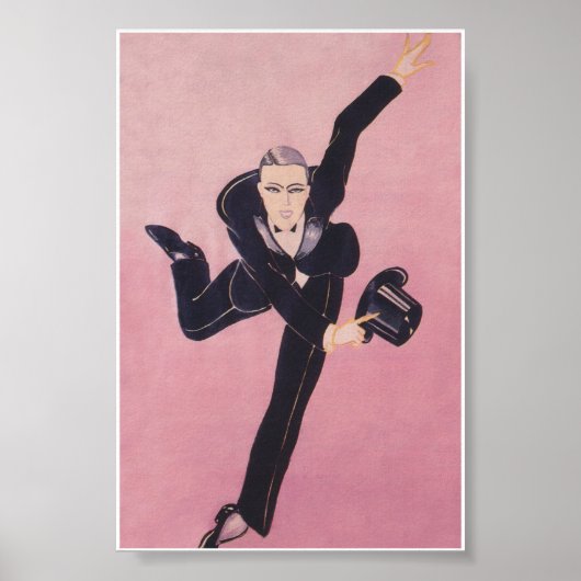 Tap Dancer Entertainer Vintage Poster (Voorkant)