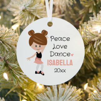 Tap Dancer kerstversiering Metalen Ornament