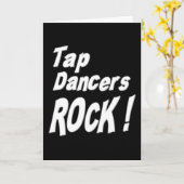 Tap Dancers Rock ! Carte de vœux (Fleur jaune)