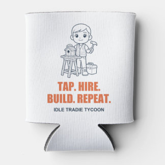 Tap Huur Bouw Herhaal Tradie Stubby Houder Blikjeskoeler