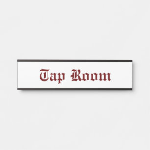Tap Room Red Deurbordje