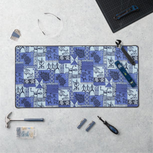 Tapa Hawaiian Paddlemen en Bleu