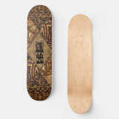 Tapa Tiki Skateboard hawaïen (Recto)