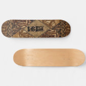 Tapa Tiki Skateboard hawaïen (Horz)