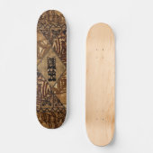 Tapa Tiki Skateboard hawaïen (Recto)
