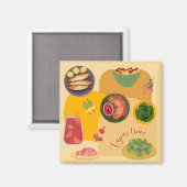 Tapas Tijd Magneet (Voorkant / Achterkant)