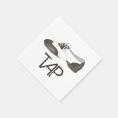 Tapdandecor voor Tapdans-danser met drukklep Servetten (Hoek)