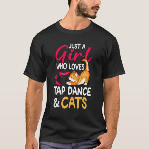 Tapdansen En Katten Kat Lady Tapdanser T-shirt