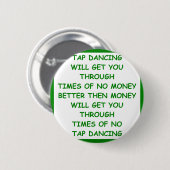 tapdansen ronde button 5,7 cm (Voorkant /achterkant)