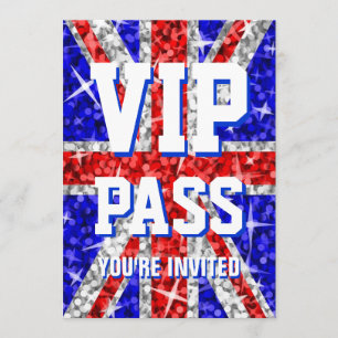 Tape-à-l'oeil R-U invitation "de PASSAGE de VIP"