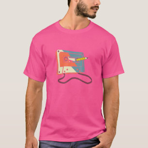 Tape Cassette Potcil 70s 80s 90s  Master of Master T-shirt