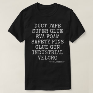 TAPE, GLUE PISTOOL MANNEN TSHIRT