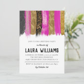 Tape métallique Gold & rose Invitation d'anniversa (Debout devant)