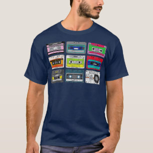 Tape Pencil 70's 80's 90's Music T-shirt