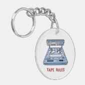 Tape Rules Sleutelhanger voor Studio Recording Eng (Voorkant Links)