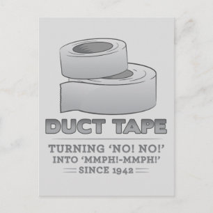tape van kanaal - nee draaien ! nee! in mmph! mmph briefkaart