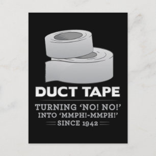 tape van kanaal - nee draaien ! nee! in mmph! mmph briefkaart