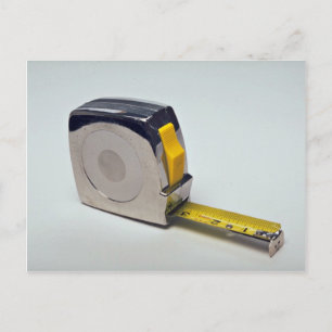 Tape voor het meten van objecten briefkaart