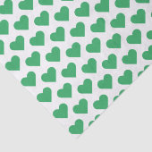 Tapedocument met een klein groen beeldschermpatroo tissuepapier (Detail)