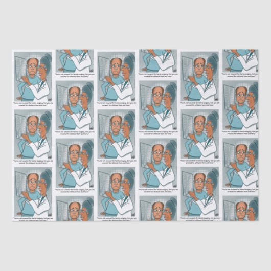 Tapepapier met X-Rays Tissuepapier (Voorkant)